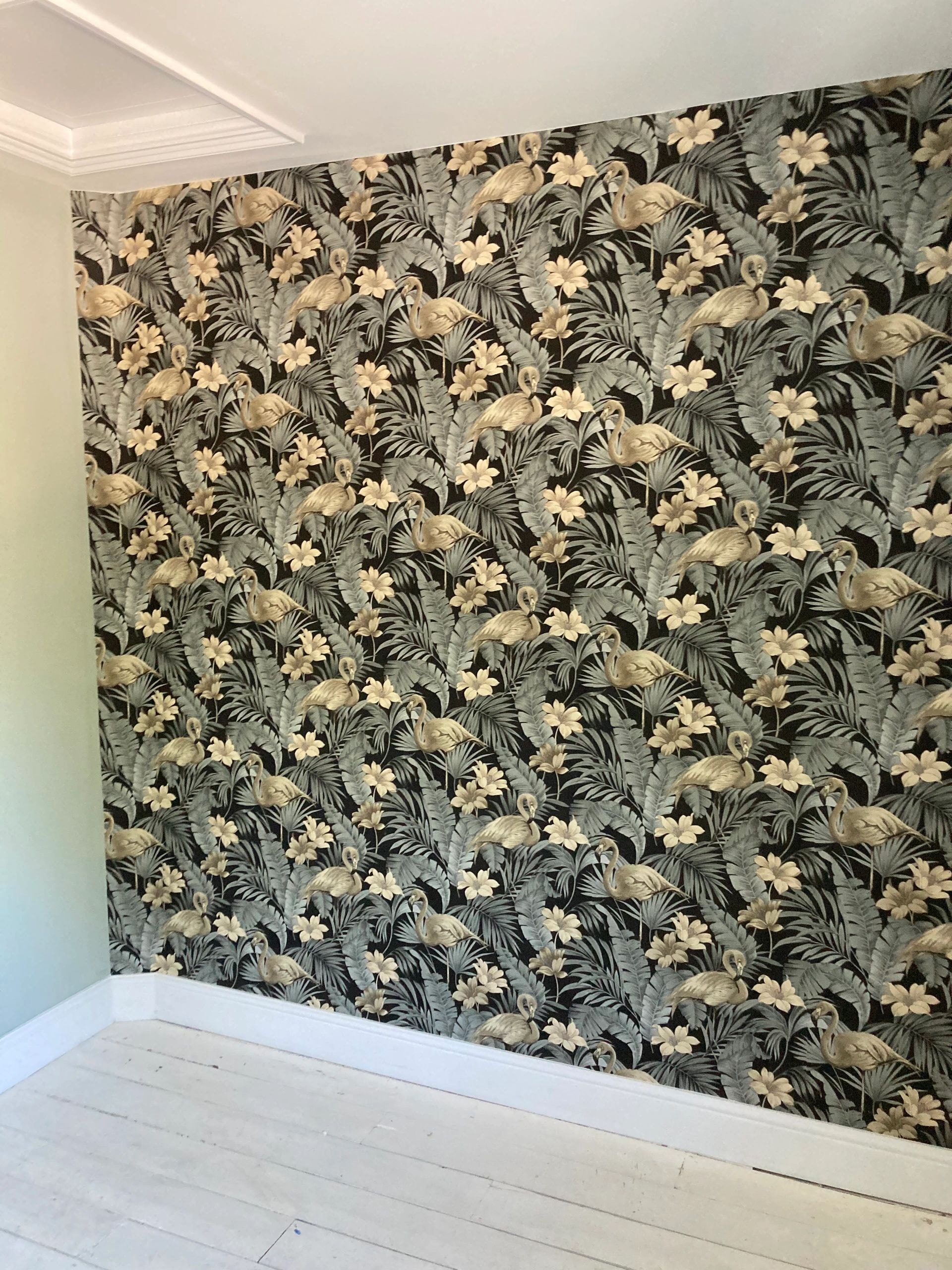 Tropical botanical wallpaper
